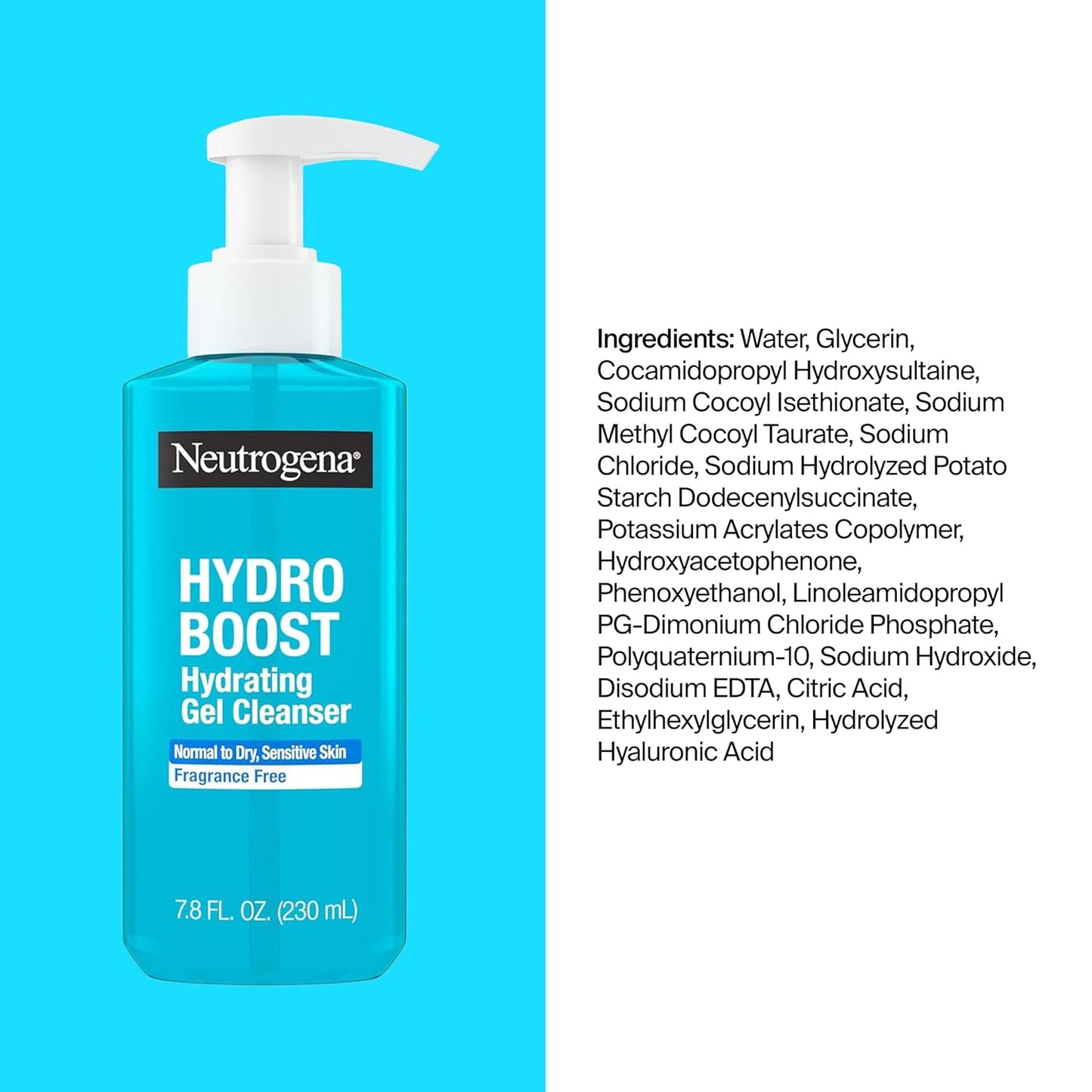 Neutrogena Hydro Boost Cleansing Wipes Makeup Remover for Face Micellar Gently Removes Oil, Dirt, and Waterproof Makeup Daily with Hydrating Hyaluronic Acid, 25 ct