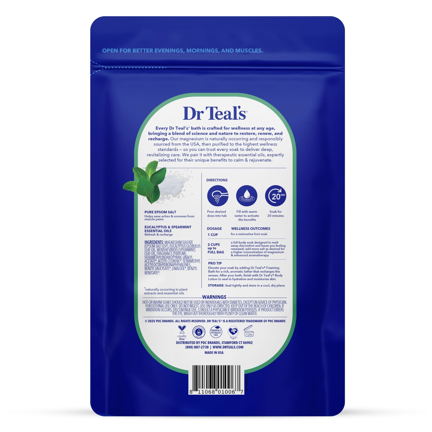 Dr Teal's Epsom Salt Soaking Solution, Soothe & Sleep, Lavender, 3lbs