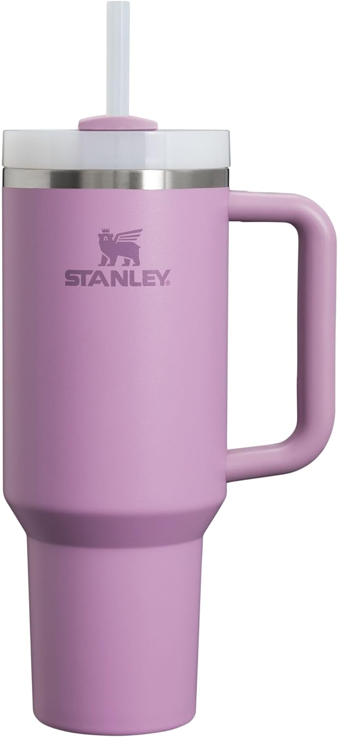 STANLEY Quencher H2.0 Tumbler with Handle and Straw 30 oz | Flowstate 3-Position Lid | Cup Holder Compatible for Travel | Insulated Stainless Steel Cup | BPA-Free | Rose Quartz 2.0
