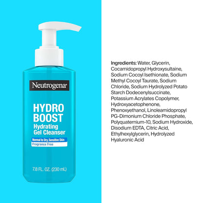 Neutrogena Hydro Boost Cleansing Wipes Makeup Remover for Face Micellar Gently Removes Oil, Dirt, and Waterproof Makeup Daily with Hydrating Hyaluronic Acid, 25 ct