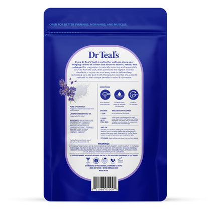 Dr Teal's Epsom Salt Soaking Solution, Soothe & Sleep, Lavender, 3lbs